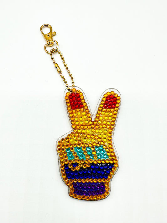 Pride Peace Keychain